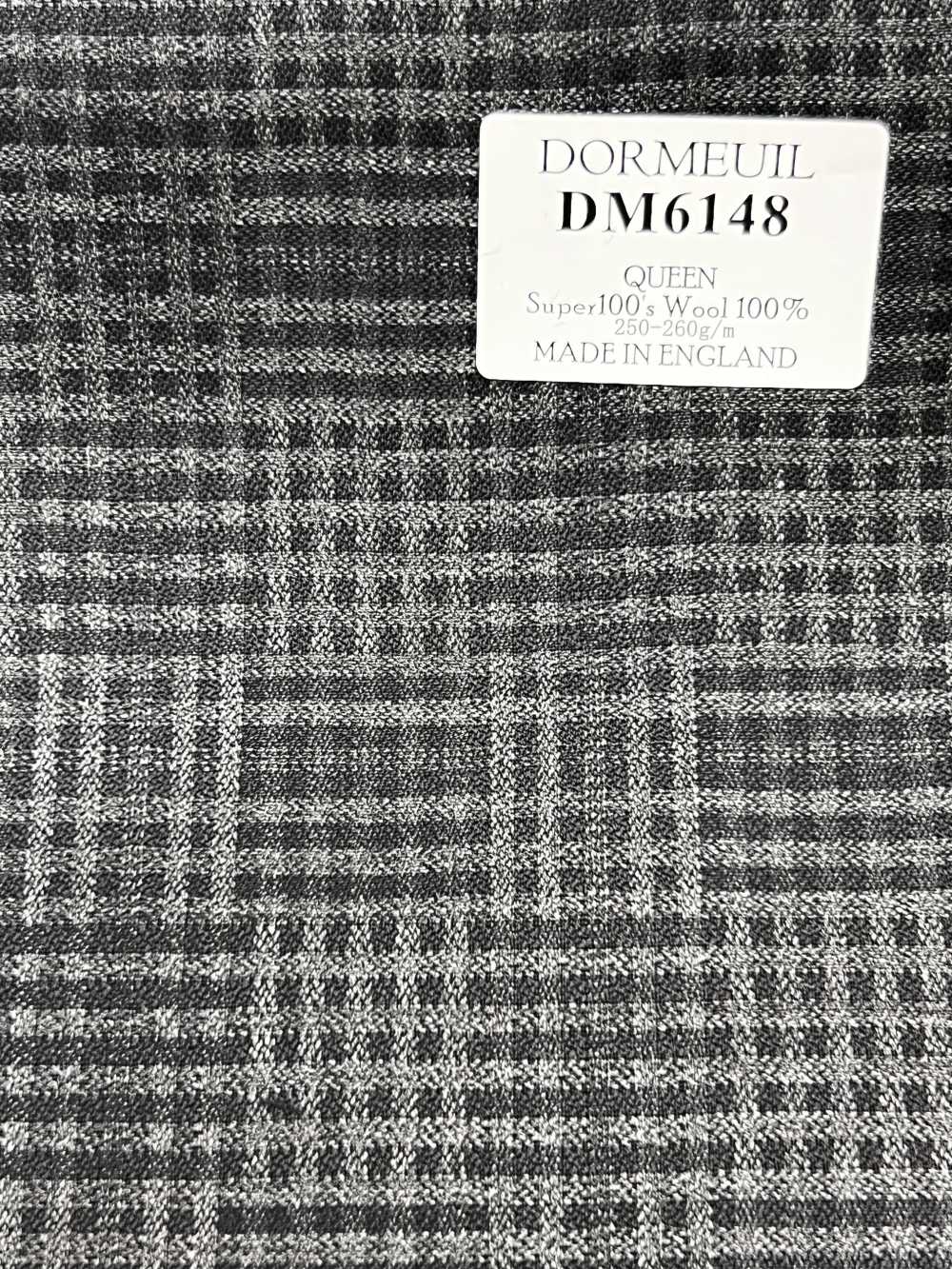 DM6148 DORMEUIL QUEEN Super100's Graues Karo[Stoff] HOSOI SYOJI