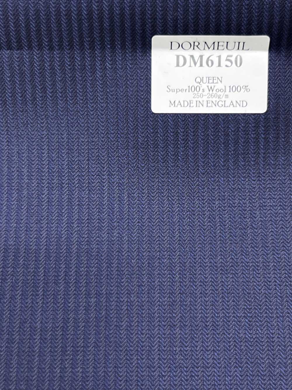 DM6150 DORMEUIL QUEEN Super 100's marineblauer Streifen[Stoff] HOSOI SYOJI