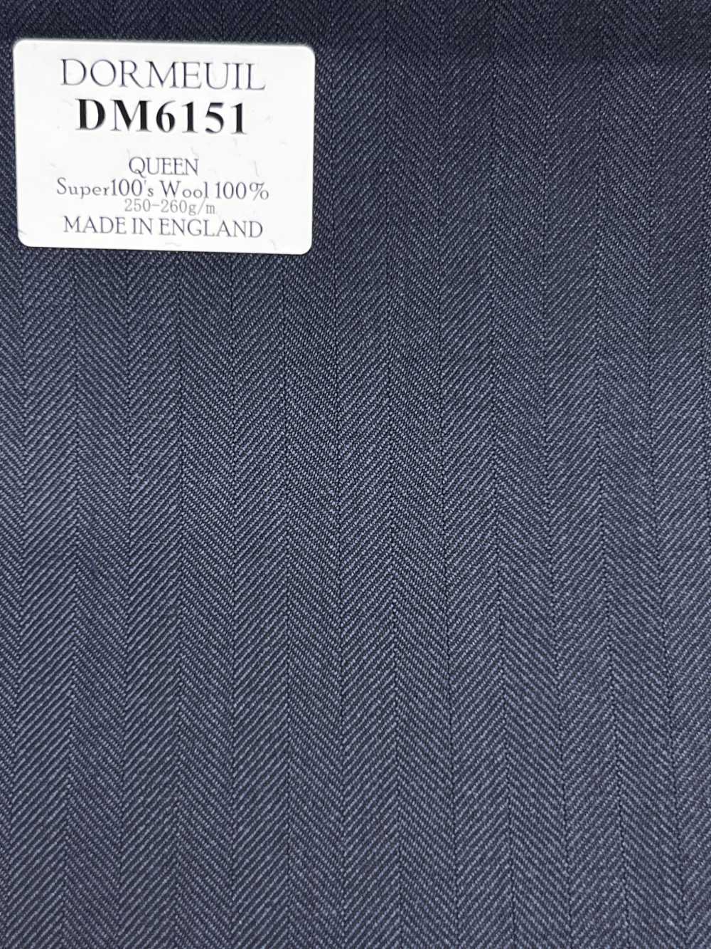 DM6151 DORMEUIL QUEEN Super 100's dunkler Marine-Streifen[Stoff] HOSOI SYOJI
