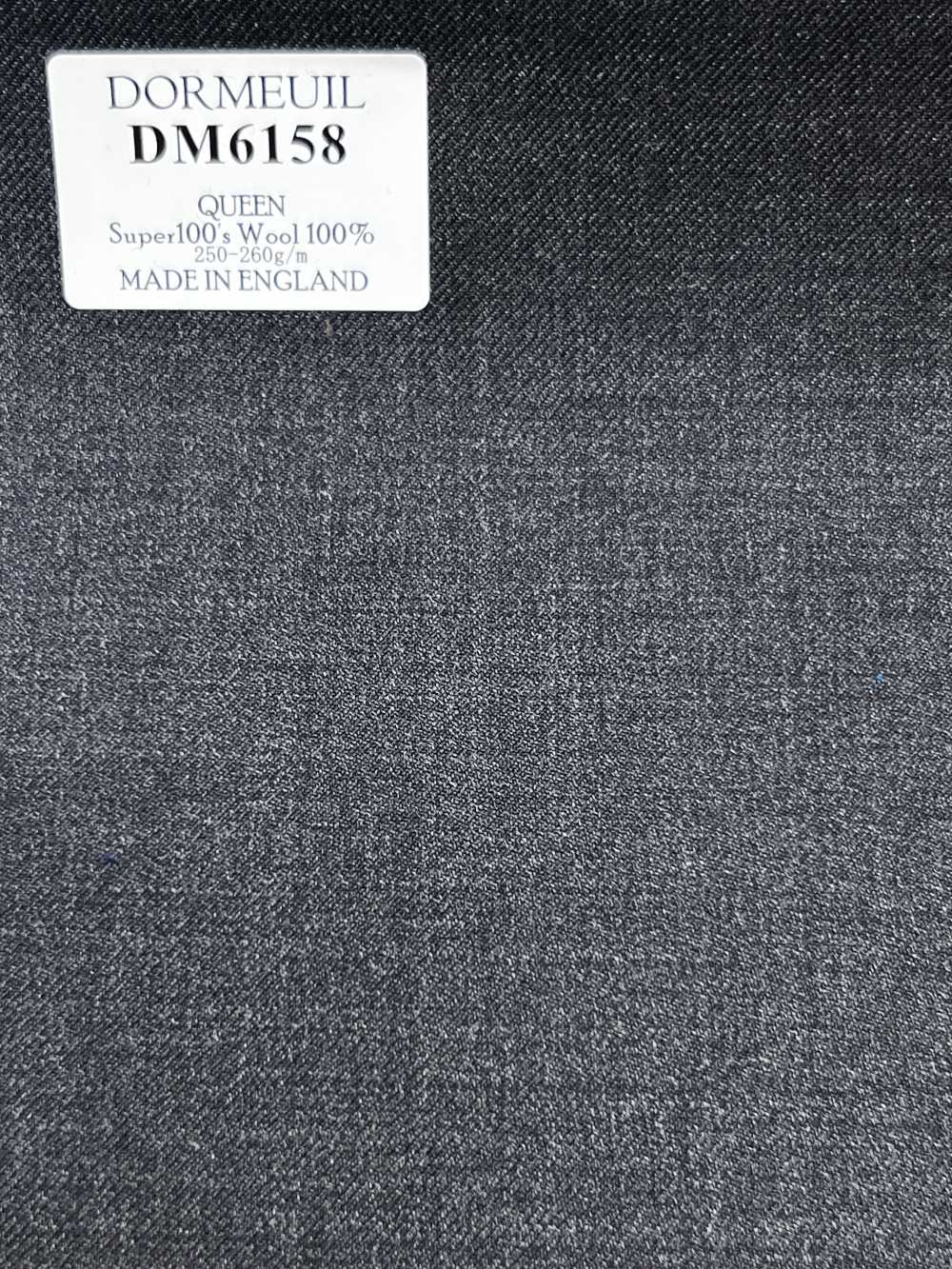 DM6158 DORMEUIL QUEEN Super100's Grau Uni[Stoff] HOSOI SYOJI