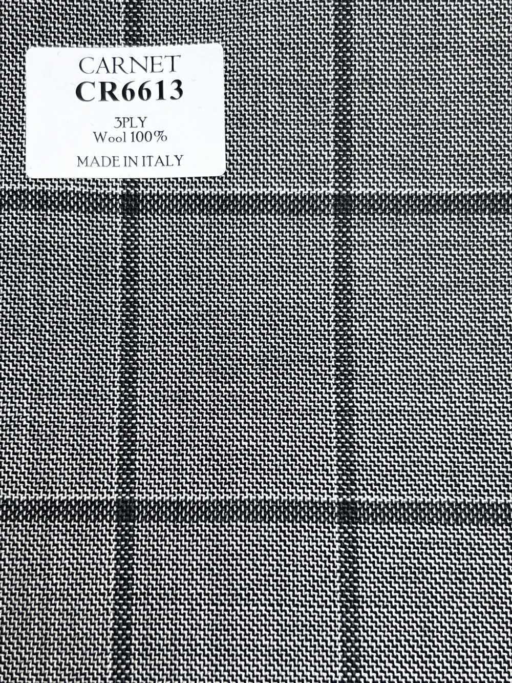 CR6613 CARNET 3-lagig hellgraues Karomuster[Stoff] HOSOI SYOJI
