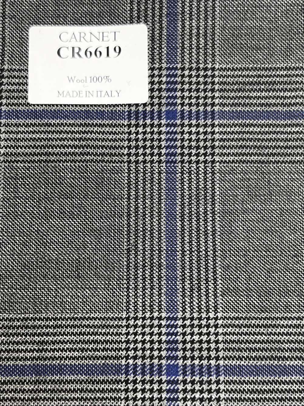 CR6619 CARNET Grau x Blaues Karomuster[Stoff] HOSOI SYOJI