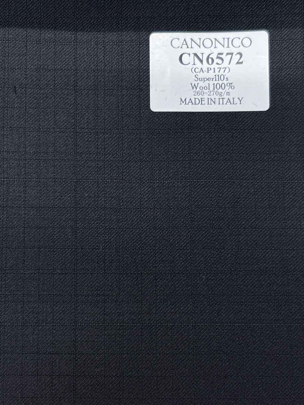 CN6572 CANONICO Super110's schwarzes Karo[Stoff] HOSOI SYOJI