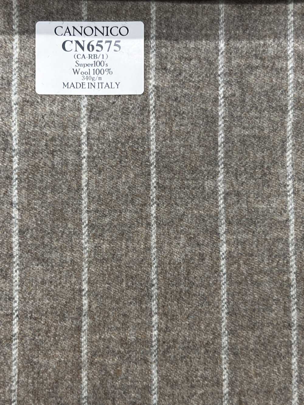 CN6575 CANONICO Super110's Beige x Off-White-Streifen[Textil] HOSOI SYOJI