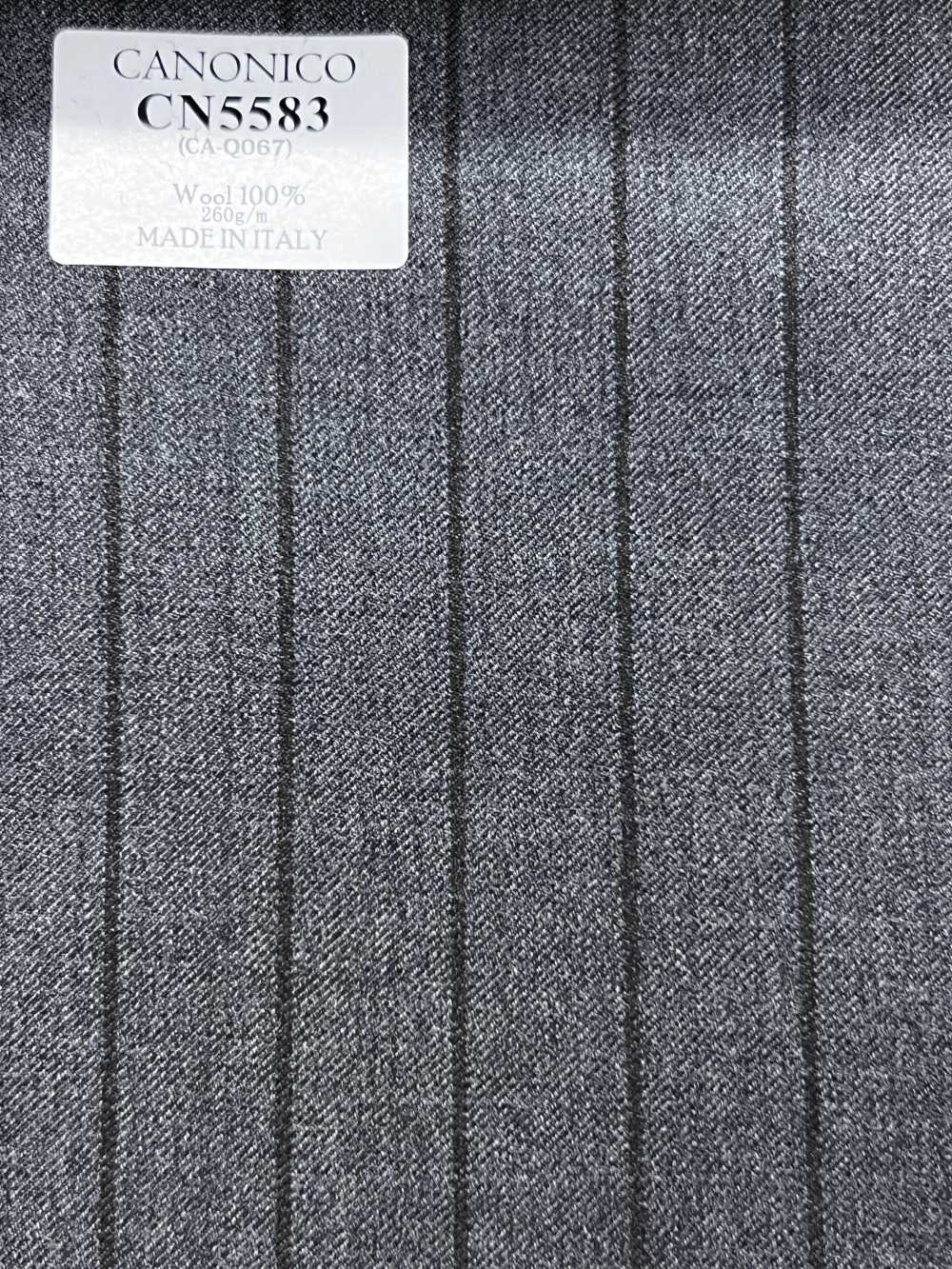 CN5583 CANONICO Super 110's Grau x Braun gestreift[Textil] HOSOI SYOJI