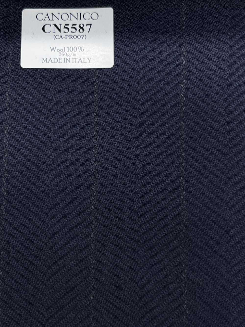 CN5587 CANONICO Super 110's Marineblau kariert[Textil] HOSOI SYOJI
