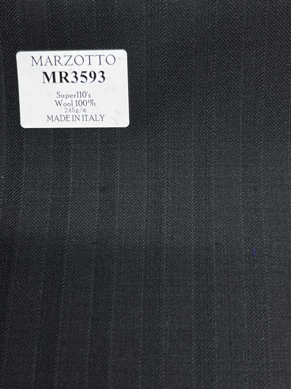 MR3593 MARZOTTO Super110's schwarzer Streifen[Textil] HOSOI SYOJI