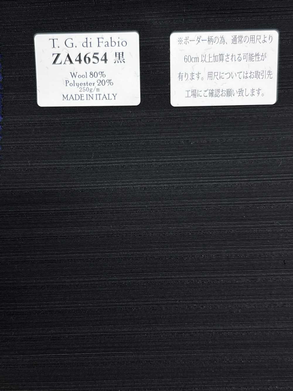 ZA4654 T.G.di Fabio Schwarzer Horizontalstreifen[Textil] HOSOI SYOJI
