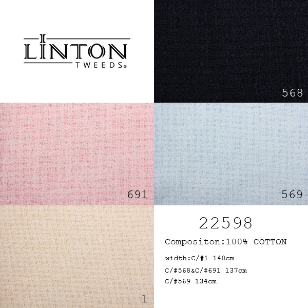 22598 LINTON Linton Tweed Obermaterial Aus Britischem Textil LINTON