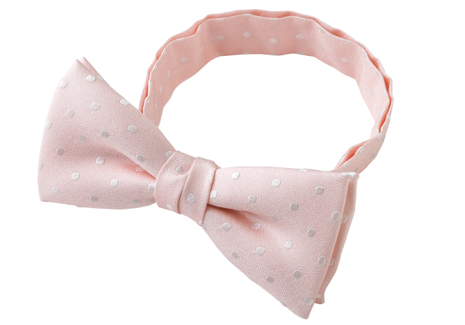 BF-974 Hausseide Fliege Polka Dot Muster Rosa[Formelle Accessoires] Yamamoto(EXCY)