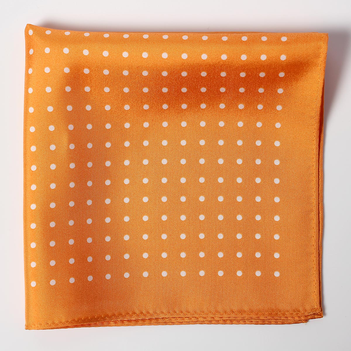 CFD-7OR Einstecktuch Aus Seide Mit Punktdruck Orange[Formelle Accessoires] Yamamoto(EXCY)