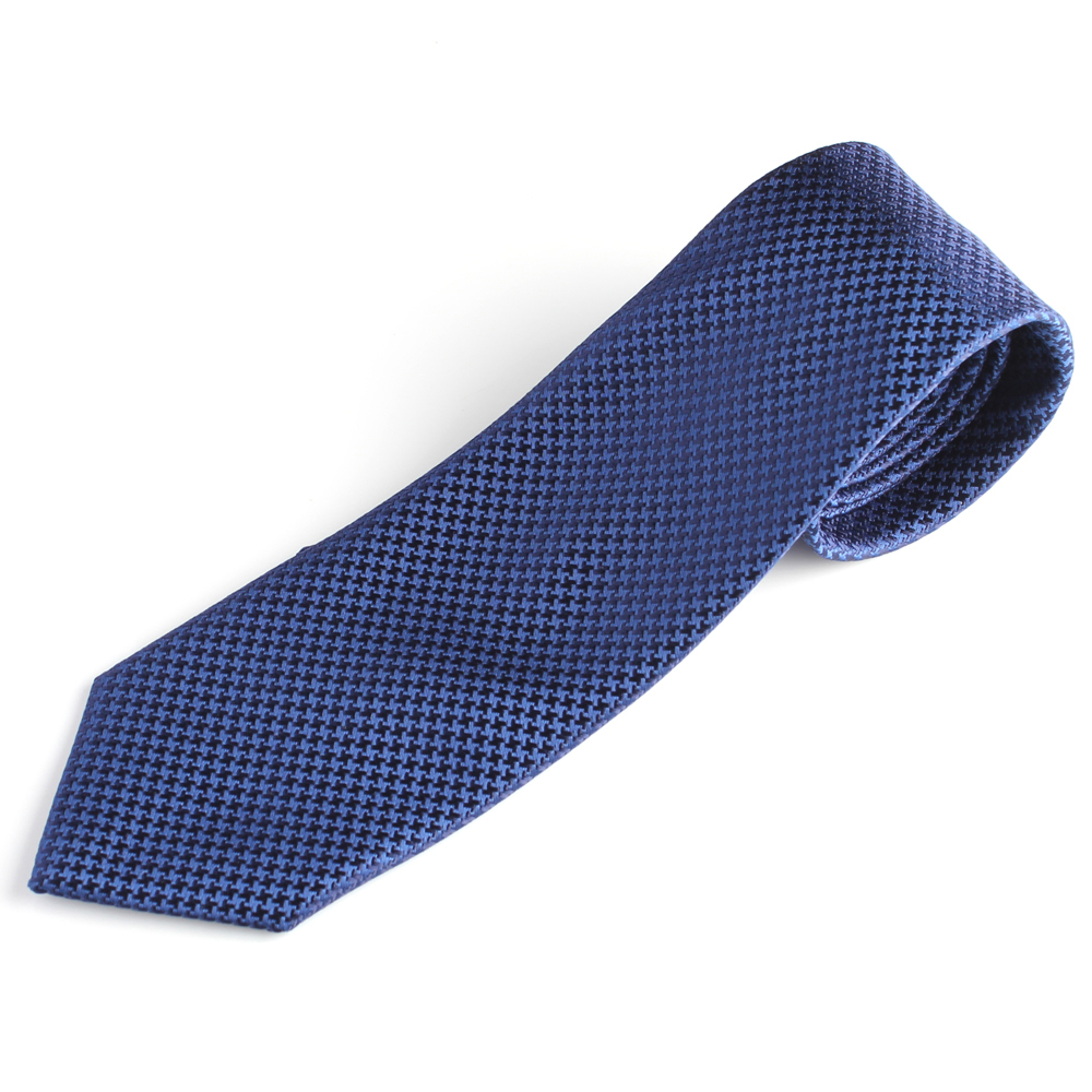 HVN-09 VANNERS Textile Handgefertigte Krawatte Hahnentrittmuster Marineblau[Formelle Accessoires] Yamamoto(EXCY)
