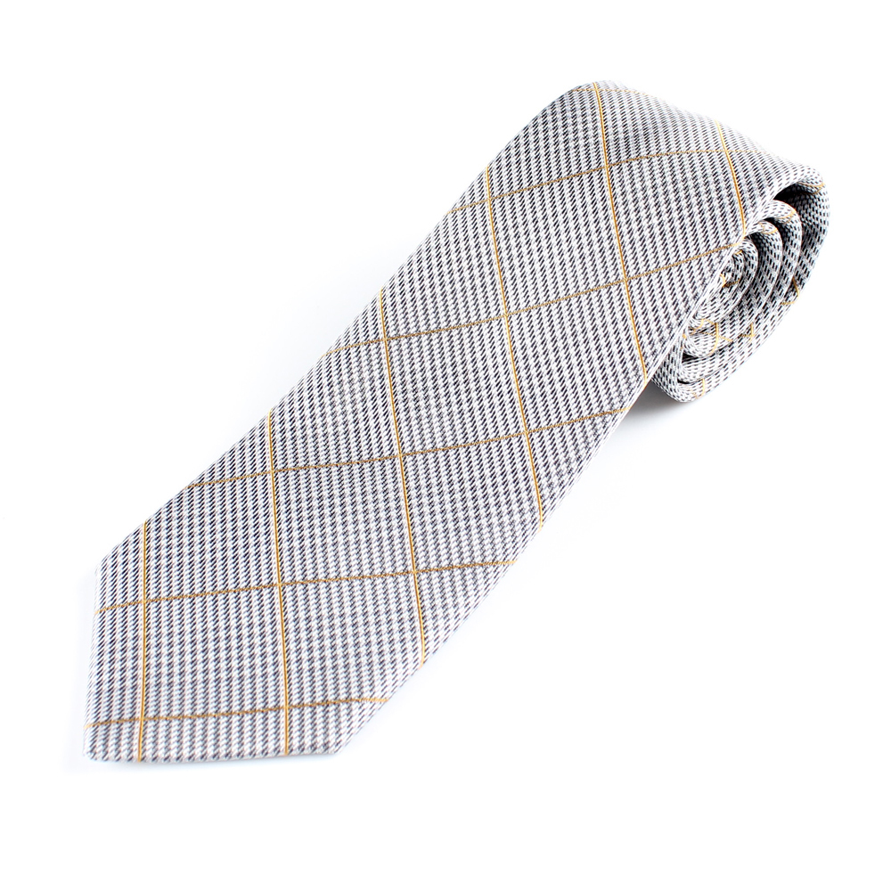HVN-19 Handgemachte Krawatte Mit VANNERS Textil Glen Plaid Hellgrau[Formelle Accessoires] Yamamoto(EXCY)