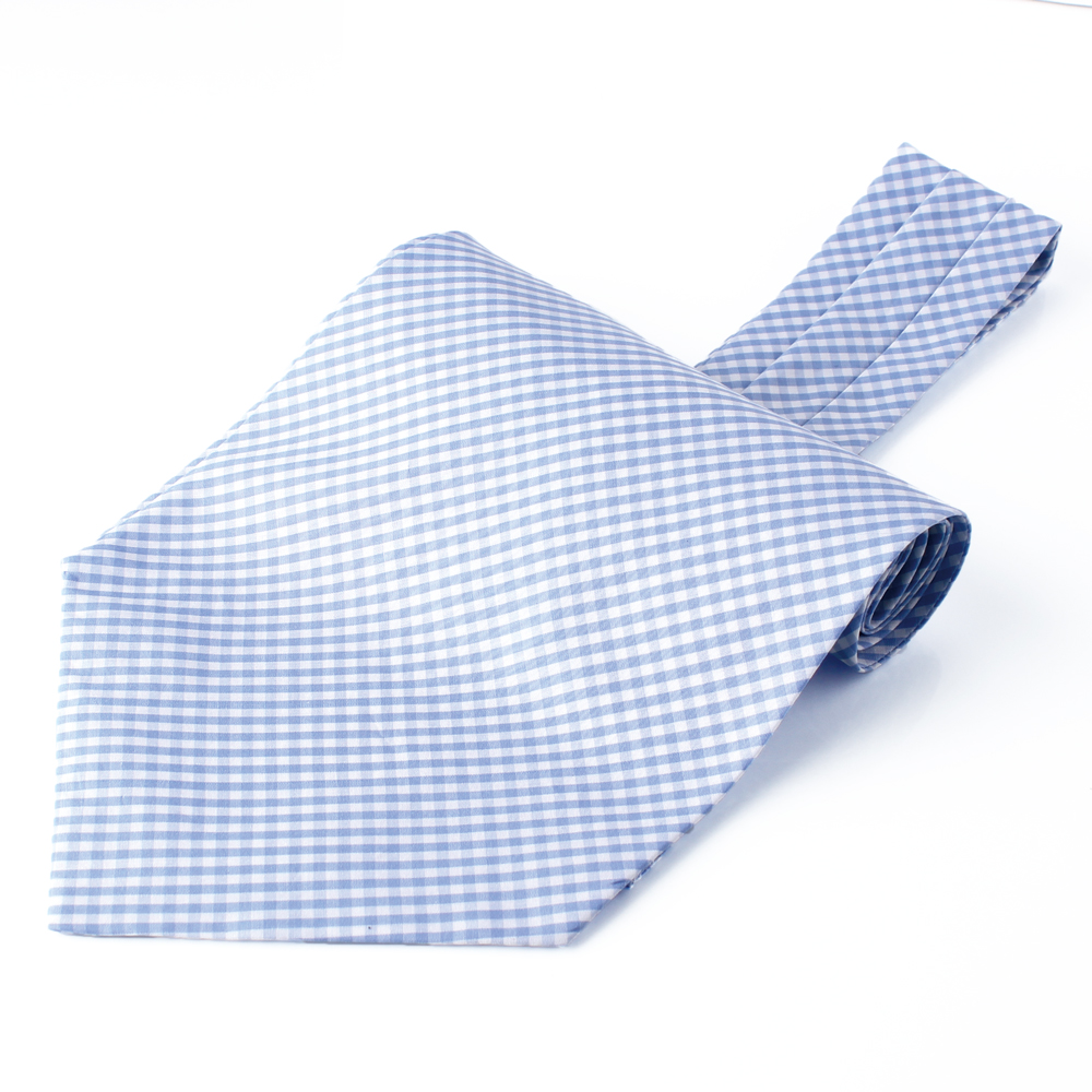 RAS-05 Ascot Krawatte Saxe Gingham Check Mit Ring Herz Textil[Formelle Accessoires] Yamamoto(EXCY)