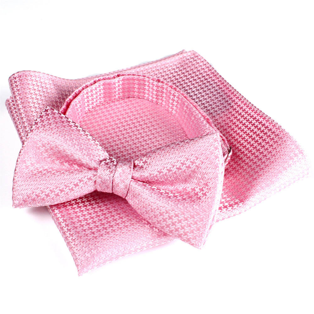 VBF-13 VANNERS Textile Fliege Hahnentrittmuster Rosa[Formelle Accessoires] Yamamoto(EXCY)