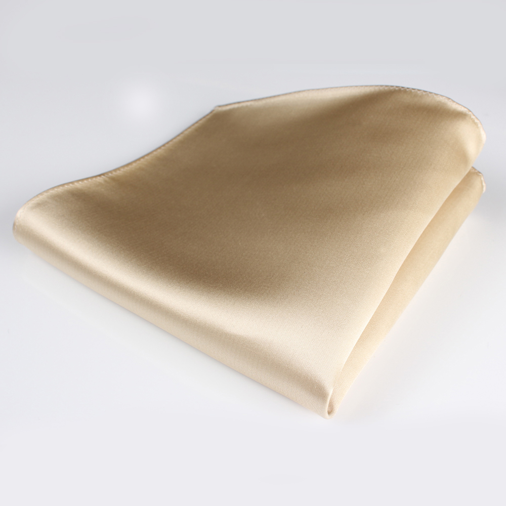 VCF-07 Einstecktuch Ohne Muster In Champagnergold Aus VANNERS-Textil[Formelle Accessoires] Yamamoto(EXCY)