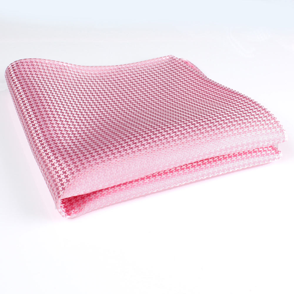 VCF-13 VANNERS Textil-Einstecktuch Hahnentrittmuster Rosa[Formelle Accessoires] Yamamoto(EXCY)