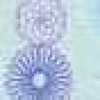 Geometrische Blume X Hellblau