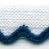 Weiß × Marineblau