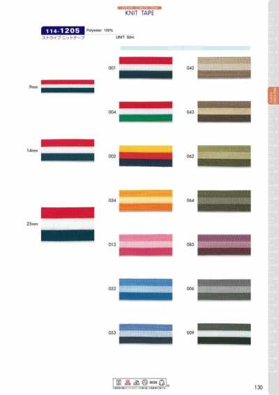 Gestreiftes Strickband