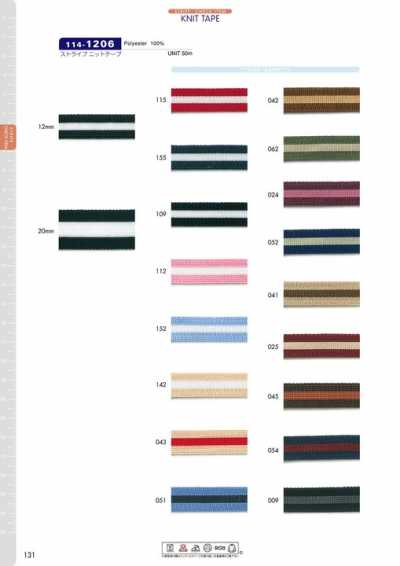 Gestreiftes Strickband