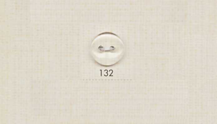 DAIYA BUTTONS Transparenter Polyester-2-Loch-Knopf
