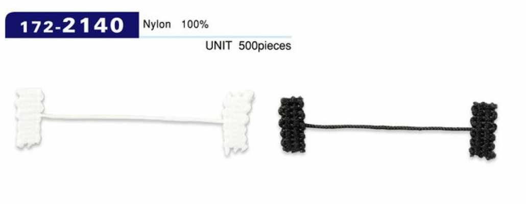 172-2140 Knopflöcher Futterstopper geflochtene Kordel Typ Gesamtlänge 52 mm (Packung zu 500)