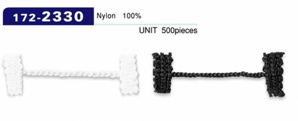 172-2330 Knopflöcher Futterstopper Kettenkordel-Typ Gesamtlänge 44 mm (Packung zu 500)