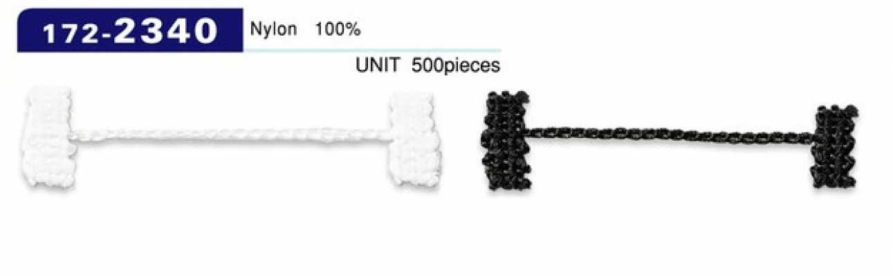 172-2340 Knopflöcher-Futterstopper, Kettenkordel-Typ, Gesamtlänge 58 mm (Packung à 500)