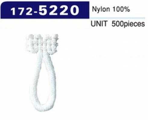 172-5220 Knopflöcher Wollnylon Typ groß (500 Stück) 27mm H X 11mm W