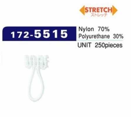 172-5515 Knopflöcher Spandex-Typ, mittel (250 Stk.) 20 mm x 10 mm