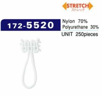 172-5520 Knopflöcher, Spandex-Typ, groß (250 Stk.) 26 mm x 10 mm