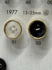 1977 Eleganter Luxus-4-Loch-Knopf Für Hemden[Taste] DAIYA BUTTON(DAIYA BUTTON) Sub-Foto