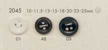 2045 DAIYA BUTTONS Polyesterknöpfe in Perlmuttoptik