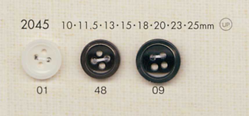 2045 DAIYA BUTTONS Polyesterknöpfe in Perlmuttoptik