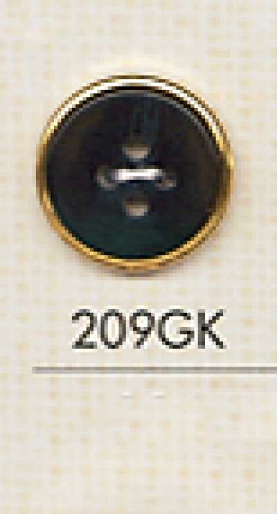 209GK Einfacher 4-Loch-Kunststoffknopf für Hemden
