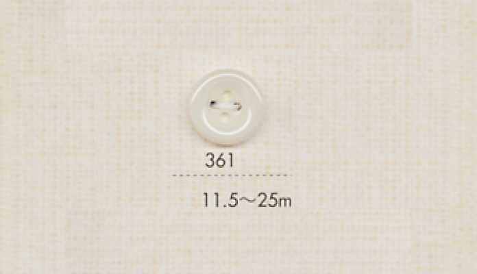 361 DAIYA BUTTONS Vierloch-Polyesterknopf