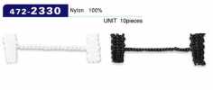 472-2330 Knopflöcher-Futterstopper, Kettenschnur-Typ, Gesamtlänge 44 mm (Packung mit 10)