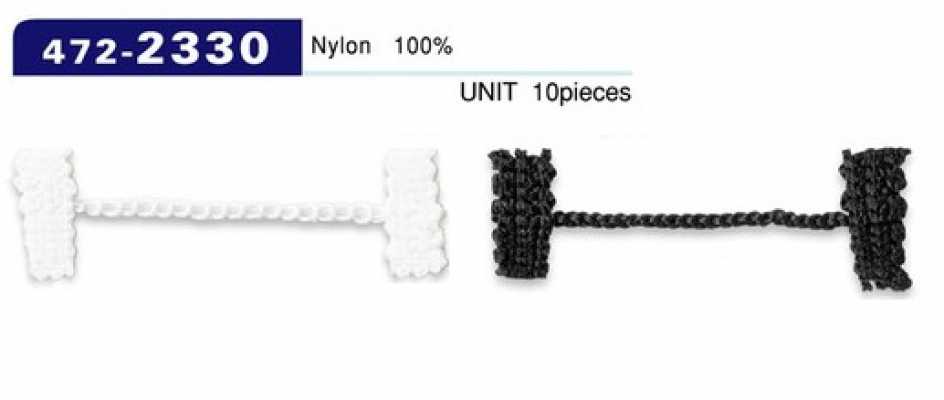 472-2330 Knopflöcher-Futterstopper, Kettenschnur-Typ, Gesamtlänge 44 mm (Packung mit 10)