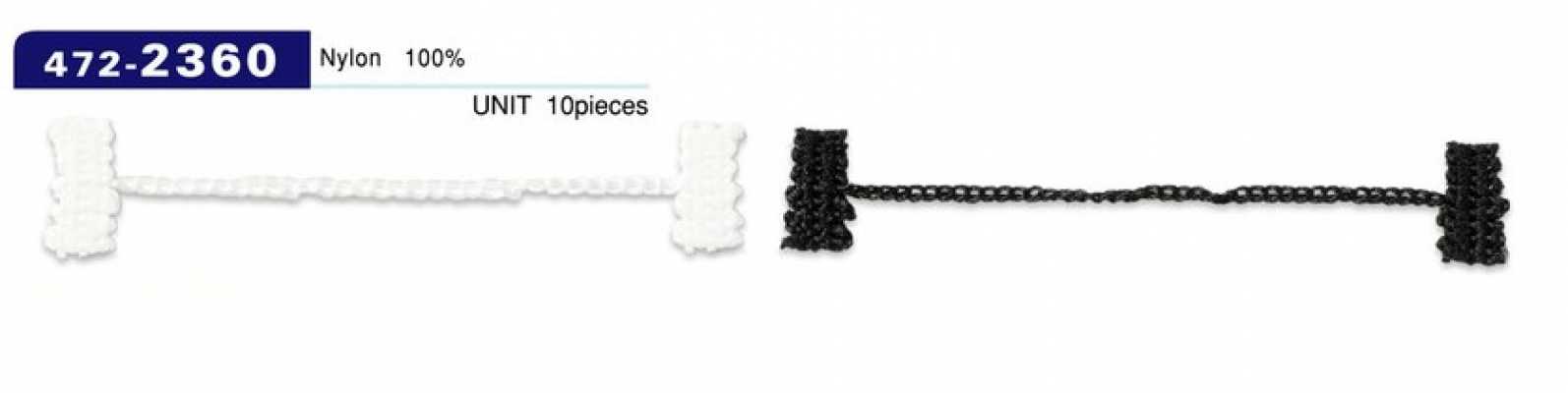 472-2360 Knopflöcher-Futterstopper, Kettenkordel-Typ, Gesamtlänge 75 mm (10er-Pack)