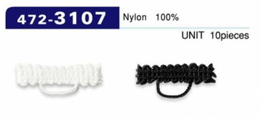 472-3107 Knopflöcher Geflochtene Kordel Typ 5 mm x 22 mm (10 Stk.)