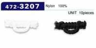472-3207 Knopfschlaufe, Wolliges Nylon, Typ Horizontal, 22 Mm (10 Stück)