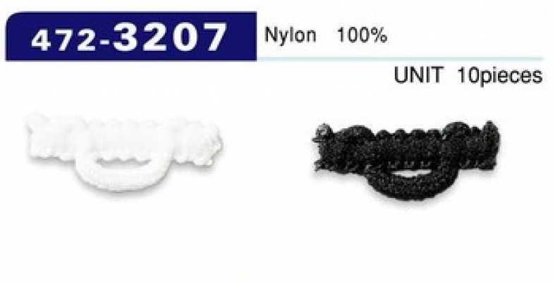 472-3207 Knopflöcher, Wollnylon-Typ, horizontal, 22 mm (10 Stk.)