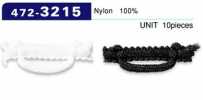 472-3215 Knopflöcher, Wollnylon-Typ, horizontal lang, 30 mm (10 Stk.)