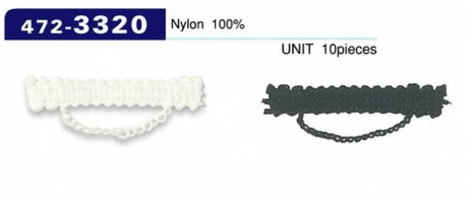 472-3320 Knopflöcher, Kettenschnur-Typ, 7 mm H x 33 mm W (Packung mit 10)