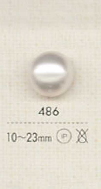 486 Eleganter Polyesterknopf mit Perlmutt-Finish
