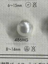 486MS Perlenartiges Harnstoffmaterial Mit Halbring-Ösenknopf[Taste] DAIYA BUTTON(DAIYA BUTTON) Sub-Foto