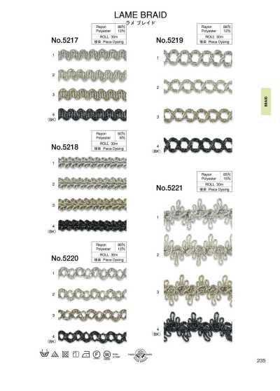 Lamé-Borte (ca. 9 mm)