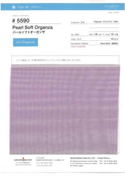 5590 Perlweicher Organza