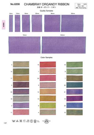 6208 Irisierendes Organza-Band